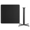 Emma and Oliver 42" Square Laminate Table Top with 33"x33" Bar Height Table Base